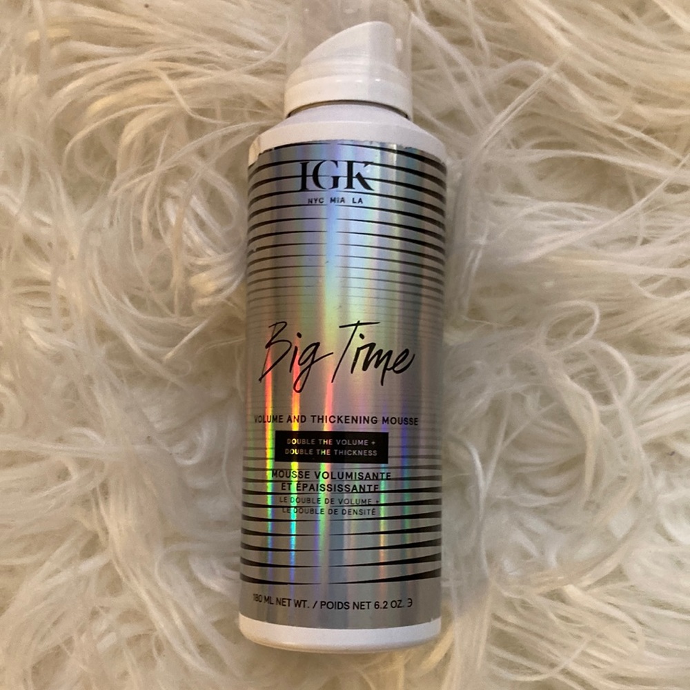 IGK Big Time Mousse 6.2 oz. New